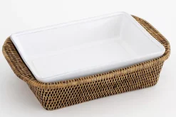 Accessoires^Flamant Jille, Plat A Four, Ceramique, Blanc, 25Cm