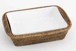 Accessoires^Flamant Jille, Plat A Four, Ceramique, Blanc, 30Cm