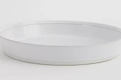 Accessoires^Flamant Jille, Plat A Gateau, Ceramique, Blanc, 30Cm