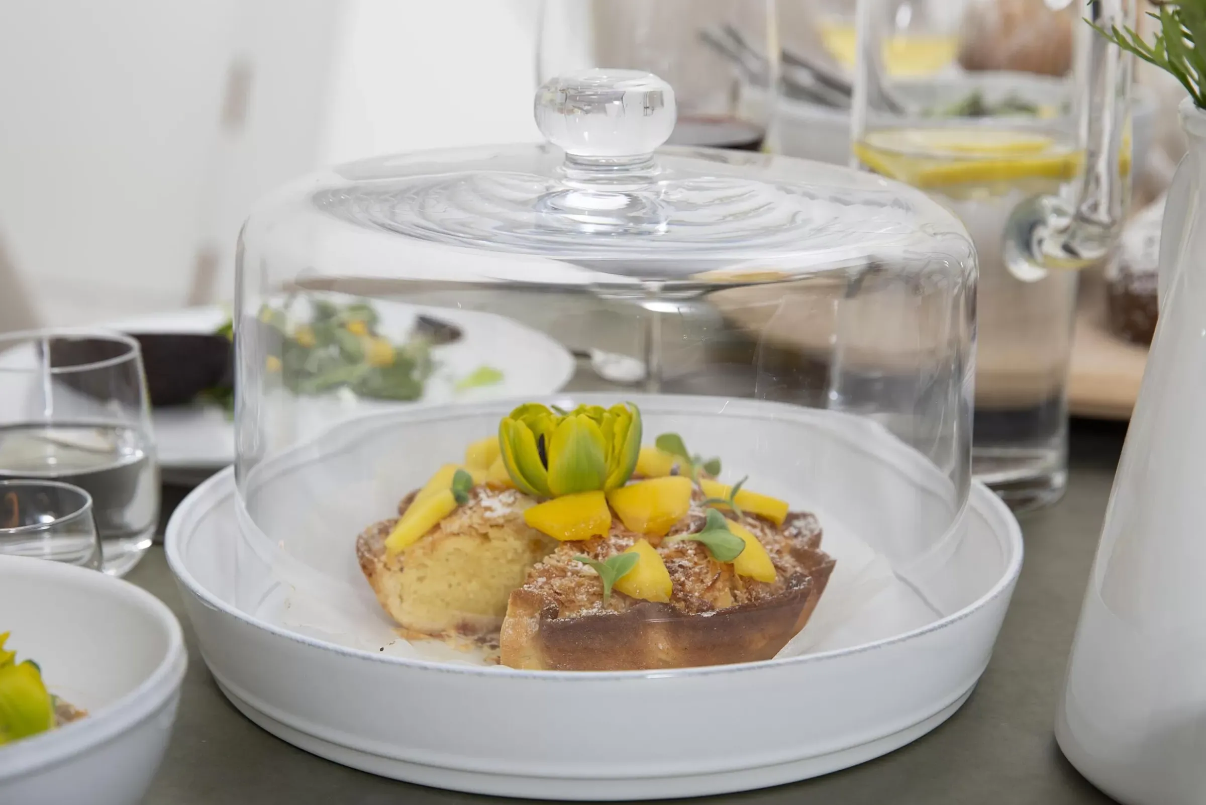 Accessoires^Flamant Jille, Plat A Gateau, Ceramique, Blanc, 30Cm