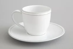Assiettes, Plats Et Bols^Flamant Jille, Tasse Et Soucoupe, Ceramique, Blanc, M, 150Ml