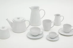Assiettes, Plats Et Bols^Flamant Jille, Tasse Et Soucoupe, Ceramique, Blanc, S, 50Ml
