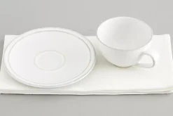 Assiettes, Plats Et Bols^Flamant Jille, Tasse Et Soucoupe, Ceramique, Blanc, S, 50Ml