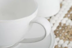 Assiettes, Plats Et Bols^Flamant Jille, Tasse Et Soucoupe, Ceramique, Blanc, L, 200Ml