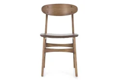 Chaises^Flamant Joel, Chaise, Chene Et Assise Cuir