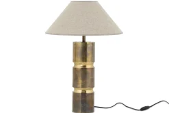 Eclairage^Flamant Jonne, Lampe De Table, Finition Laiton Antique