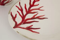 Assiettes, Plats Et Bols^Flamant Kao, Assiette, Corail, 23 Cm
