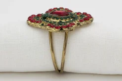 Accessoires^Flamant Kirai, Rond De Serviette, Perles