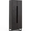 Placards^Flamant Lana, Armoire, Brun Fonce, 2 Portes