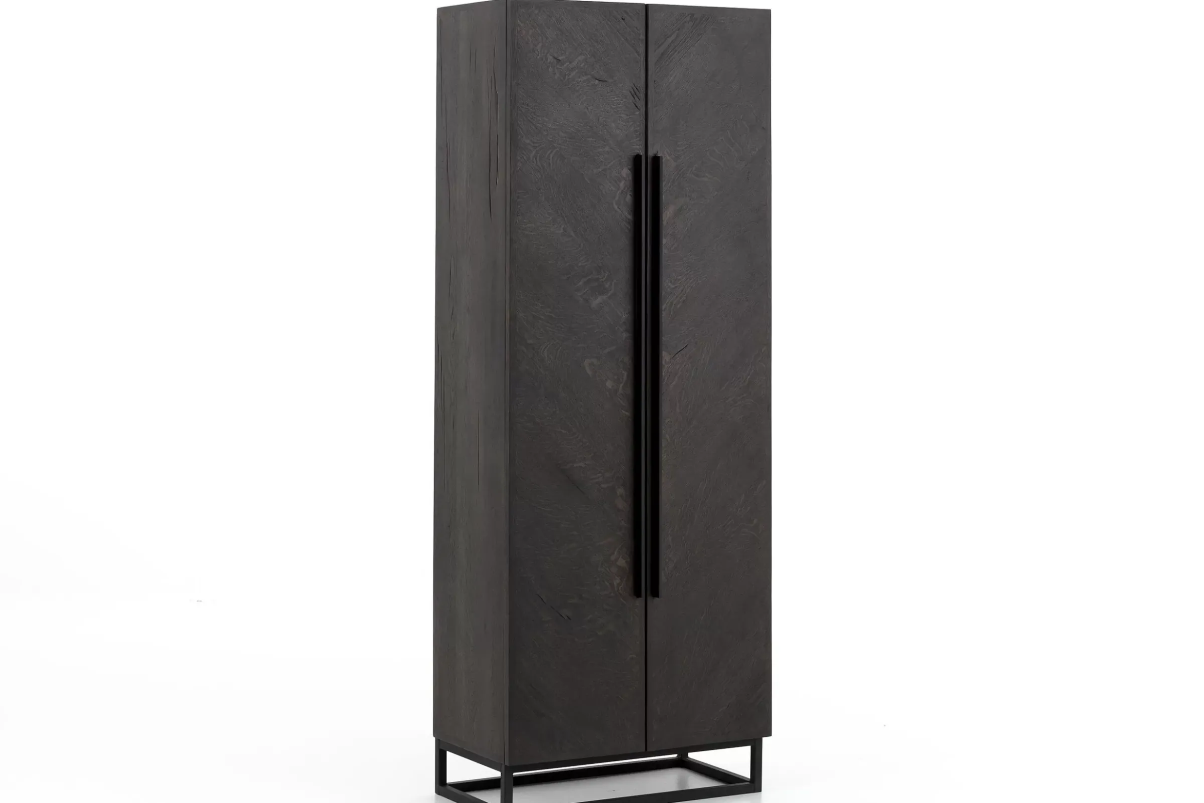 Placards^Flamant Lana, Armoire, Brun Fonce, 2 Portes