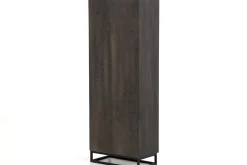 Placards^Flamant Lana, Armoire, Brun Fonce, 2 Portes