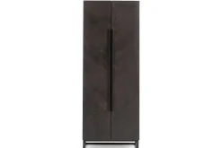 Placards^Flamant Lana, Armoire, Brun Fonce, 2 Portes