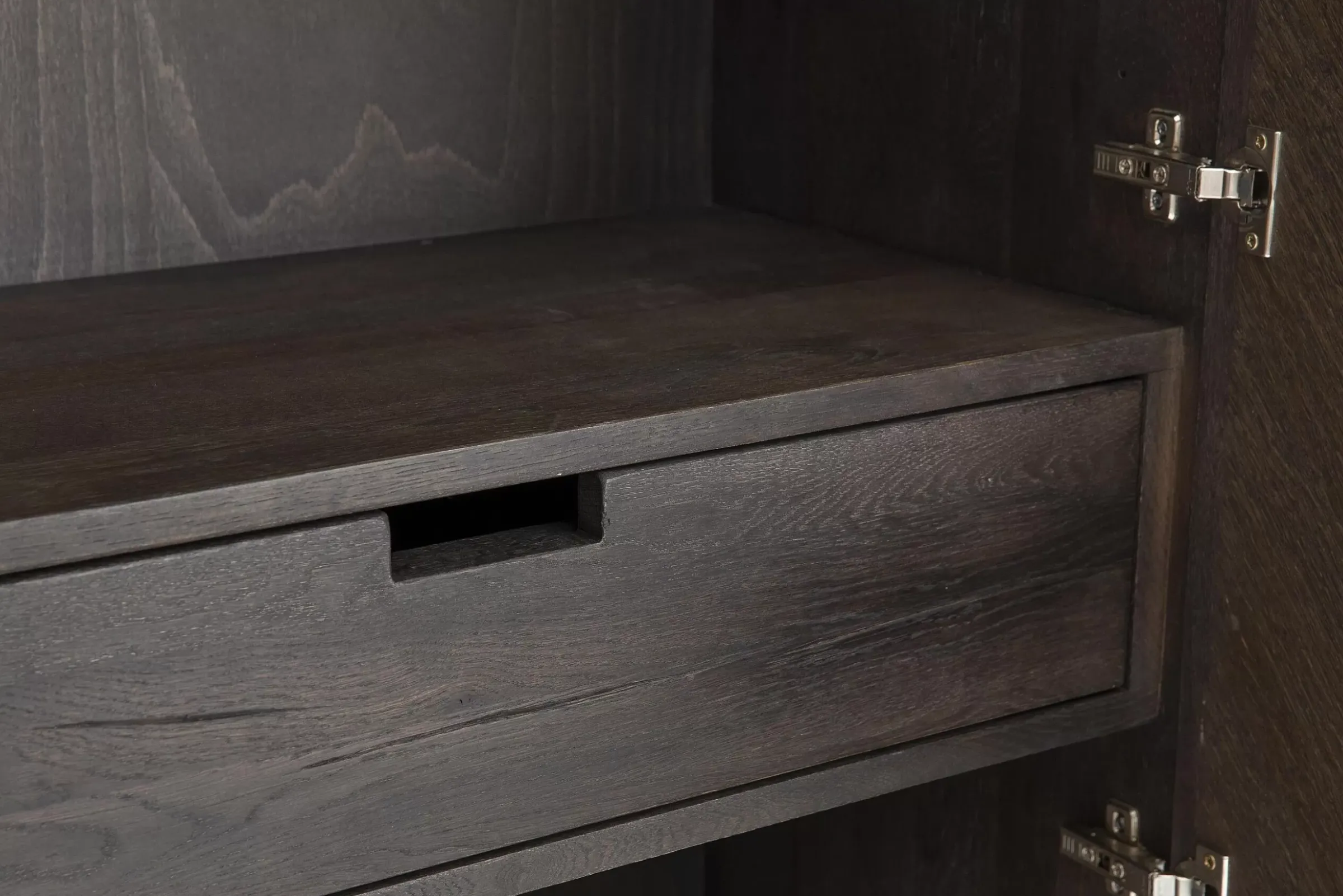 Placards^Flamant Lana, Armoire, Brun Fonce, 2 Portes