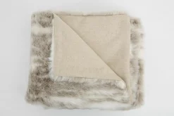 Textiles De Maison^Flamant Larkin, Plaid, Fausse Fourrure