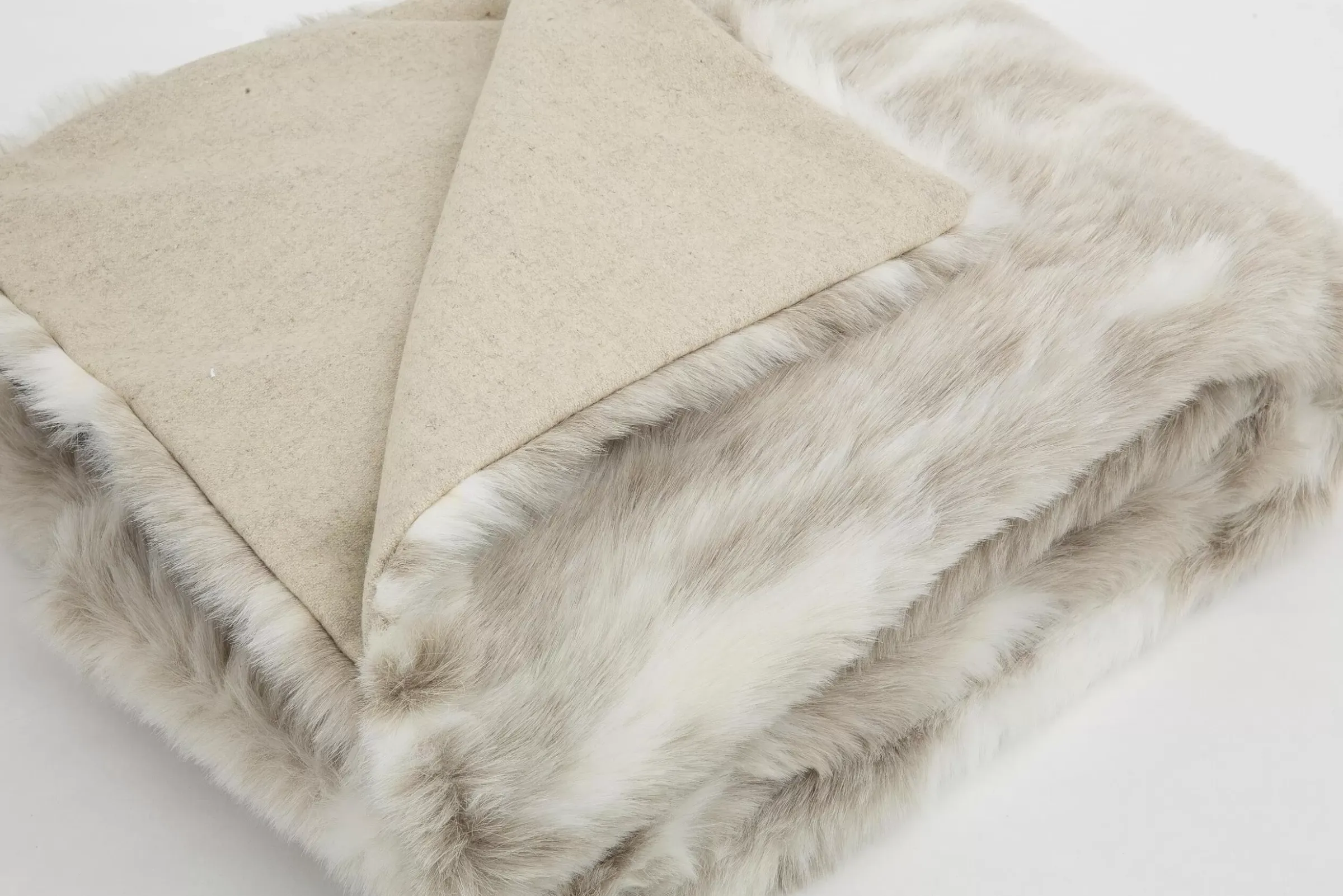 Textiles De Maison^Flamant Larkin, Plaid, Fausse Fourrure