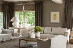 Beige / Gris^Flamant Lin