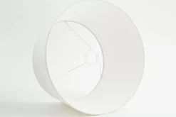 Eclairage^Flamant Lindro, Abat-Jour, Blanc Casse, Cylindre, 40 Cm