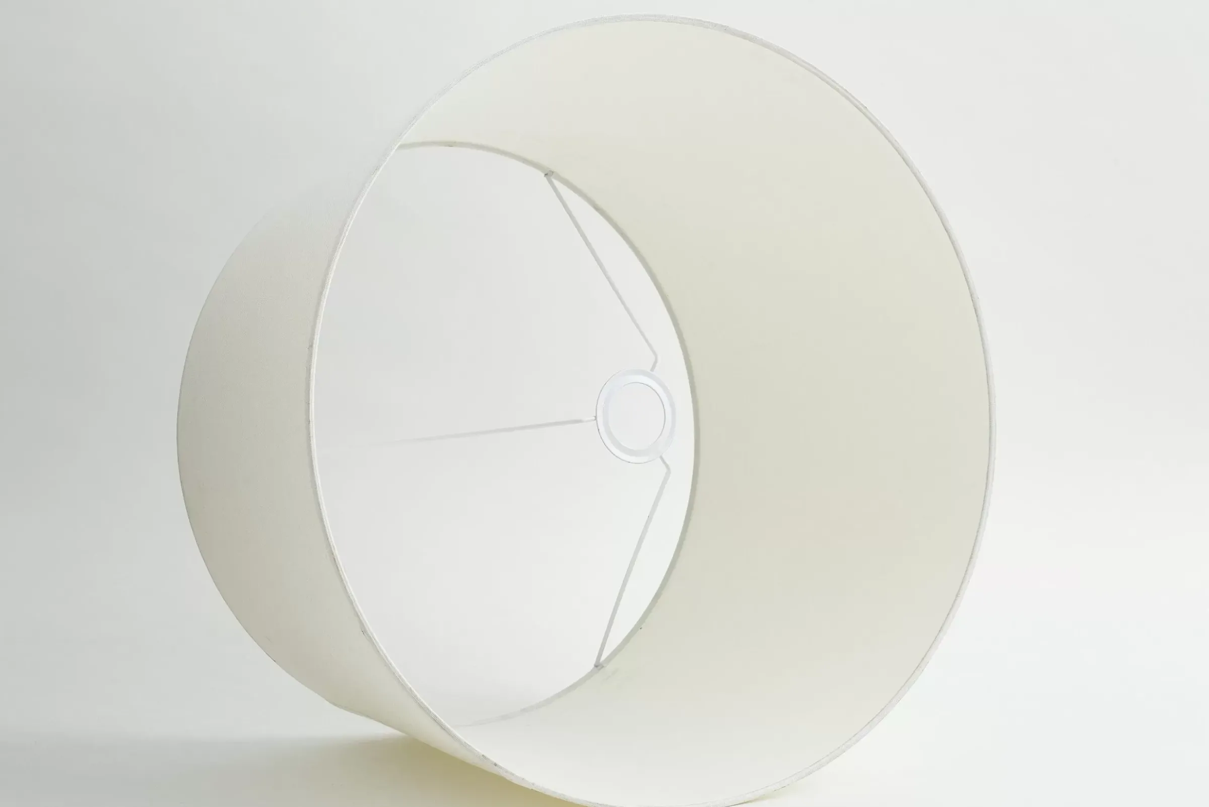 Eclairage^Flamant Lindro, Abat-Jour, Blanc Casse, Cylindre, 50 Cm