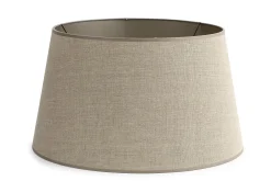 Eclairage^Flamant Lindro, Abat-Jour, Naturel Et Argent, Cylindre, 50 Cm