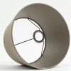 Eclairage^Flamant Lindro, Abat-Jour, Naturel Et Argent, Cylindre, 30 Cm