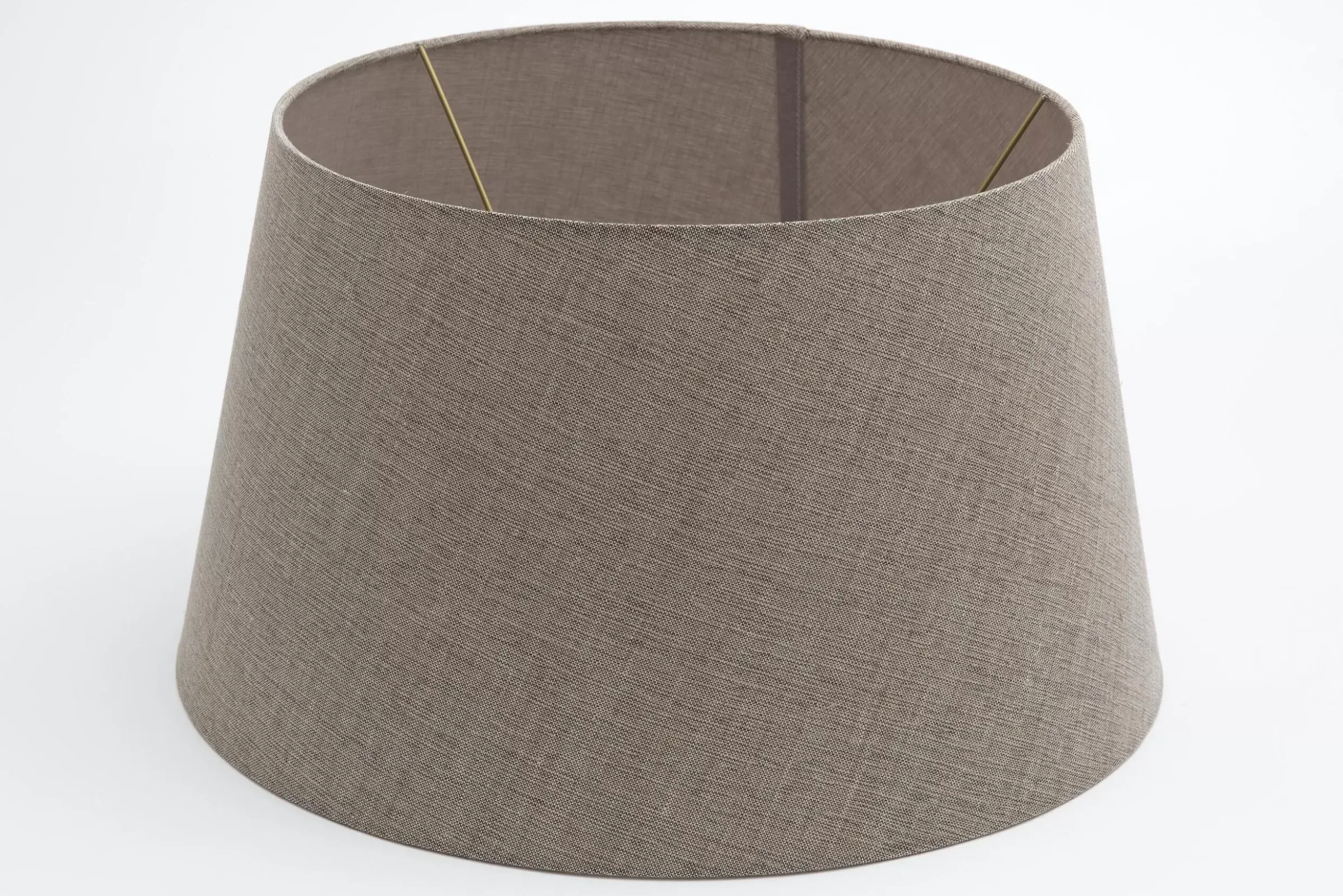 Eclairage^Flamant Lindro, Abat-Jour, Naturel Et Gris, Cylindre, 45 Cm