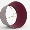 Eclairage^Flamant Lindro, Abat-Jour, Violet, Cylindre, 35 Cm