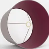 Eclairage^Flamant Lindro, Abat-Jour, Violet, Cylindre, 45 Cm