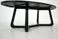 Table A Cafe^Flamant Livy, Table Basse, Ovale, Noir, L