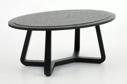 Table A Cafe^Flamant Livy, Table Basse, Ovale, Noir, S