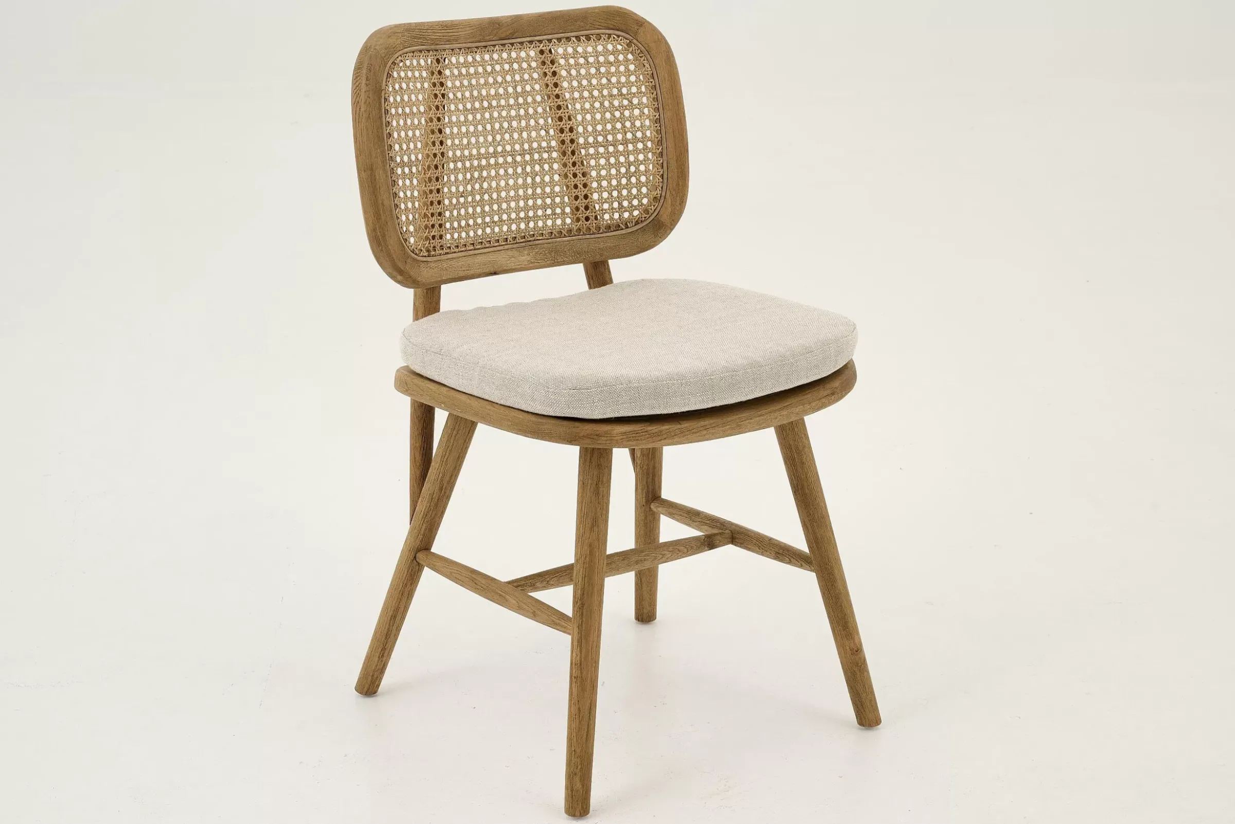 Chaises^Flamant Lynn, Chaise, Chene, Roseau, Avec Coussin