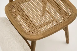 Chaises^Flamant Lynn, Chaise, Chene, Roseau, Avec Coussin