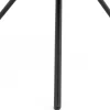 Table A Cafe^Flamant Madison, Table D'Appoint, Chene Et Metal, Ronde, 60 Cm, Marron Fonce