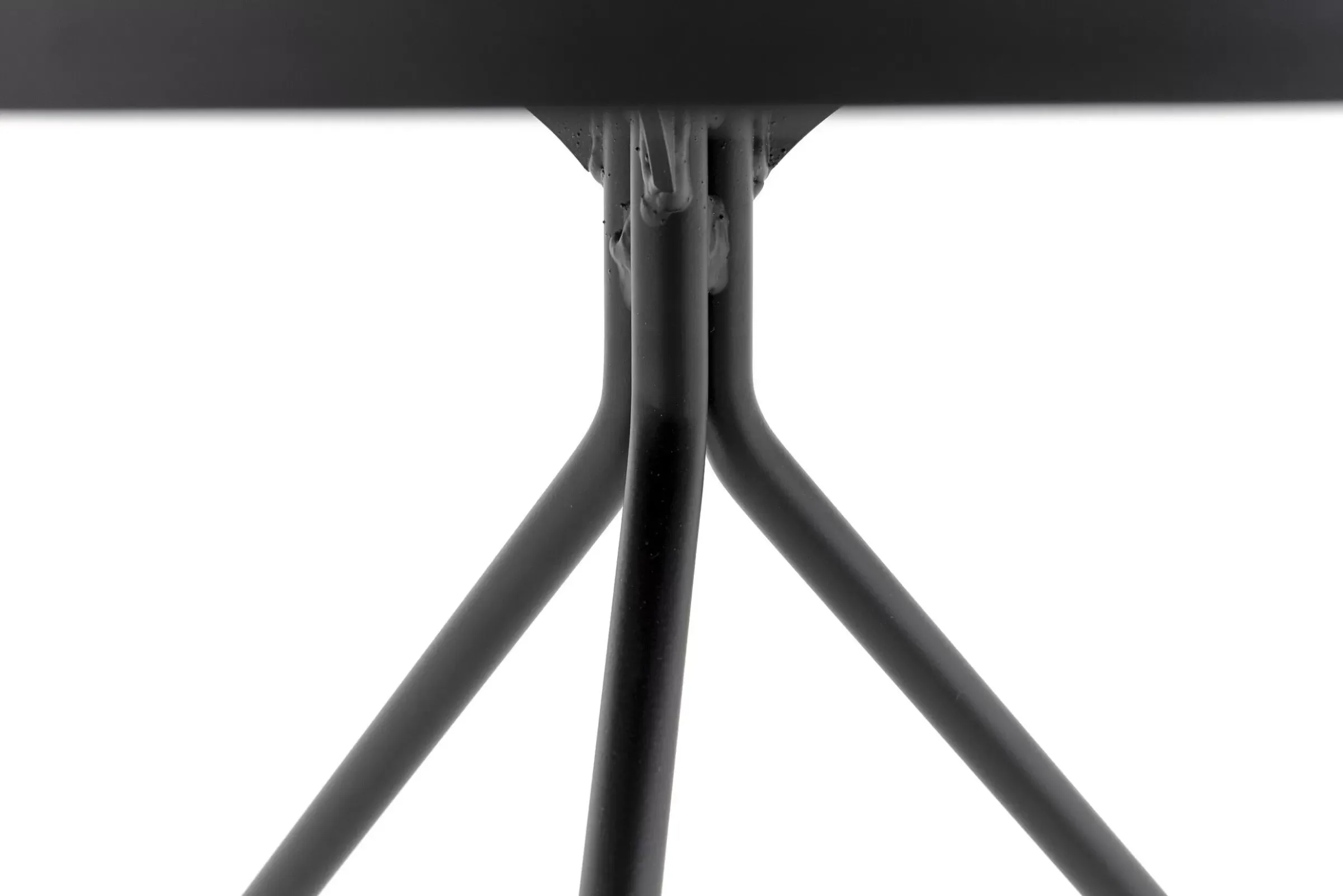 Table A Cafe^Flamant Madison, Table D'Appoint, Chene Et Metal, Ronde, 60 Cm, Marron Fonce