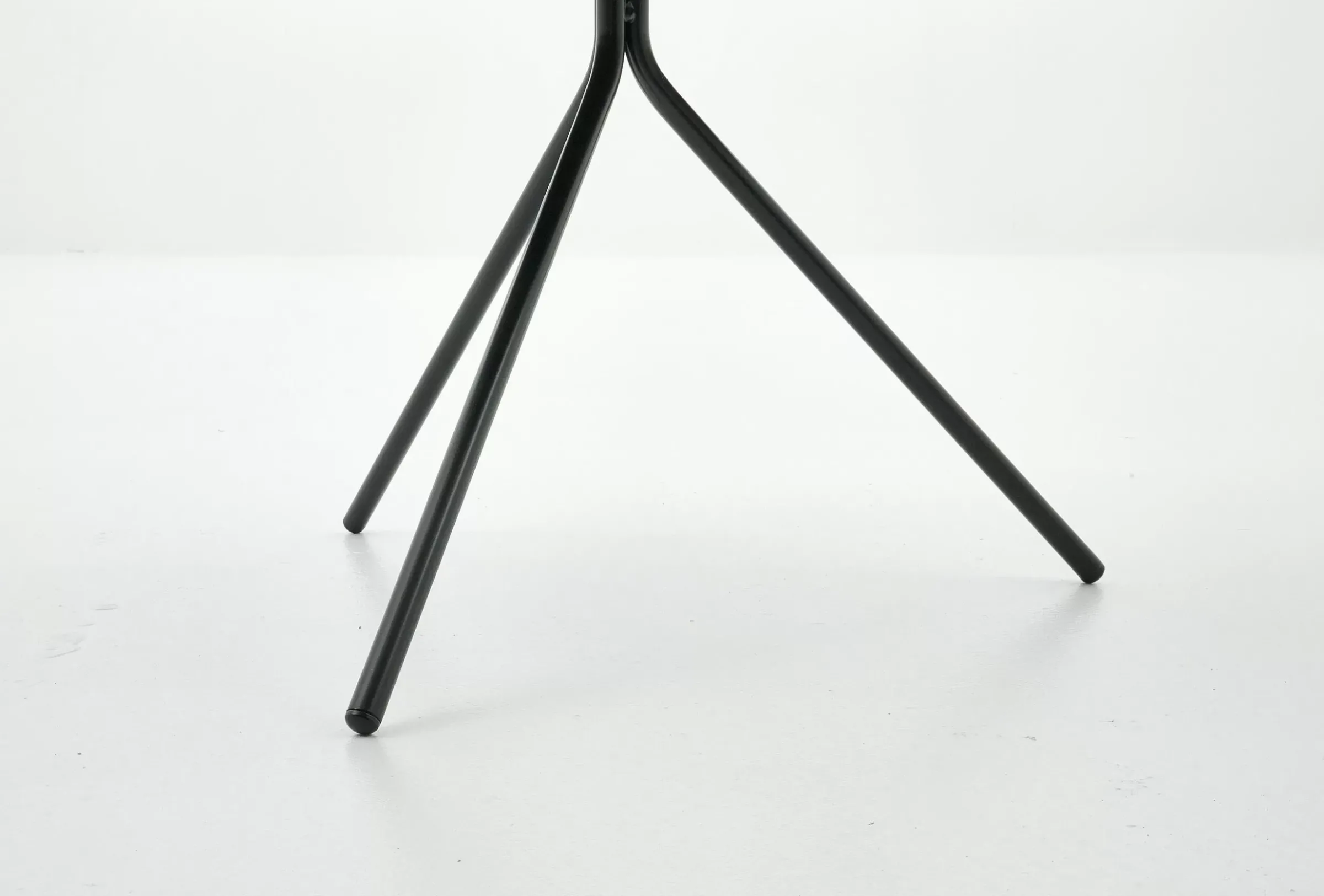Table A Cafe^Flamant Madison, Table D'Appoint, Chene Et Metal, Ronde, 60 Cm, Marron Clair