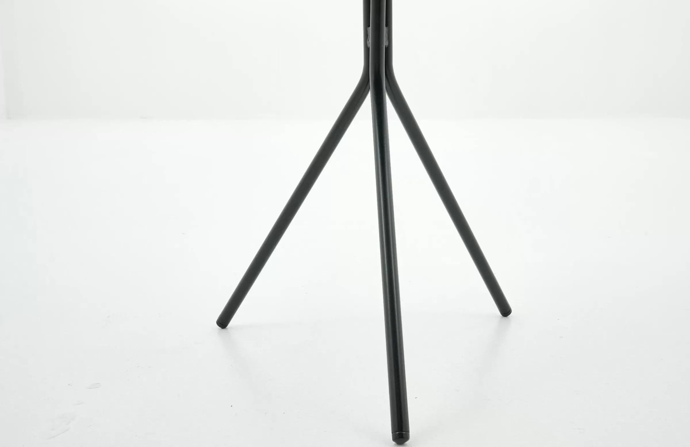 Table A Cafe^Flamant Madison, Table D'Appoint, Chene Et Metal, Ronde, 45 Cm, Marron Clair