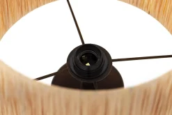 Eclairage^Flamant Maeve, Lampe De Table Avec Abat-Jour, Bois Et Raphia