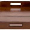 Accessoires^Flamant Manhattan, Plateau, Cuir Marron