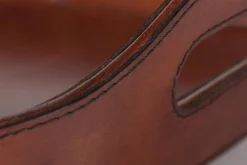 Accessoires^Flamant Manhattan, Plateau, Cuir Marron