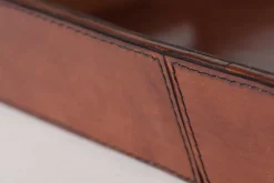 Accessoires^Flamant Manhattan, Plateau, Cuir Marron
