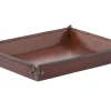 Accessoires^Flamant Manhattan, Plateau, Cuir Marron, L