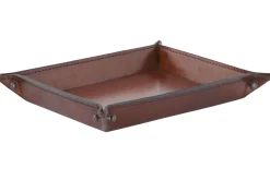 Accessoires^Flamant Manhattan, Plateau, Cuir Marron, L