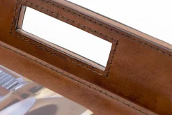 Accessoires^Flamant Manhattan, Plateau, Cuir Marron