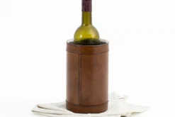 Accessoires^Flamant Manhattan, Porte-Bouteille, Cuir Marron