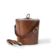 Accessoires^Flamant Manhattan, Seau A Glace, Cuir Marron
