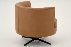 Canapés^Flamant Marchetti, Fauteuil, Cuir Cognoac, Rotatif