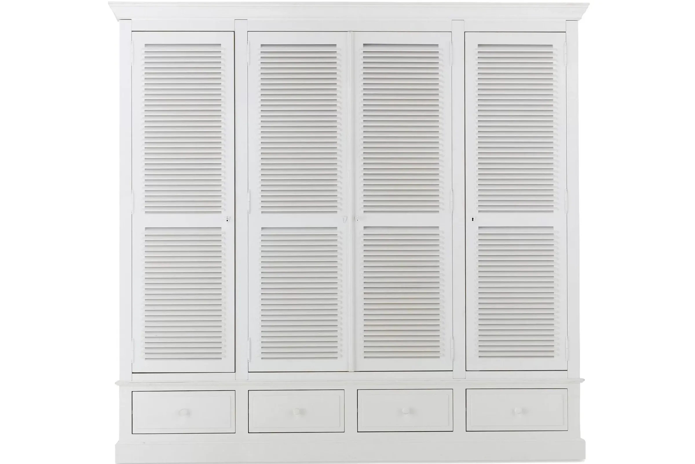 Placards^Flamant Marie, Armoire, Blanc, 4 Portes