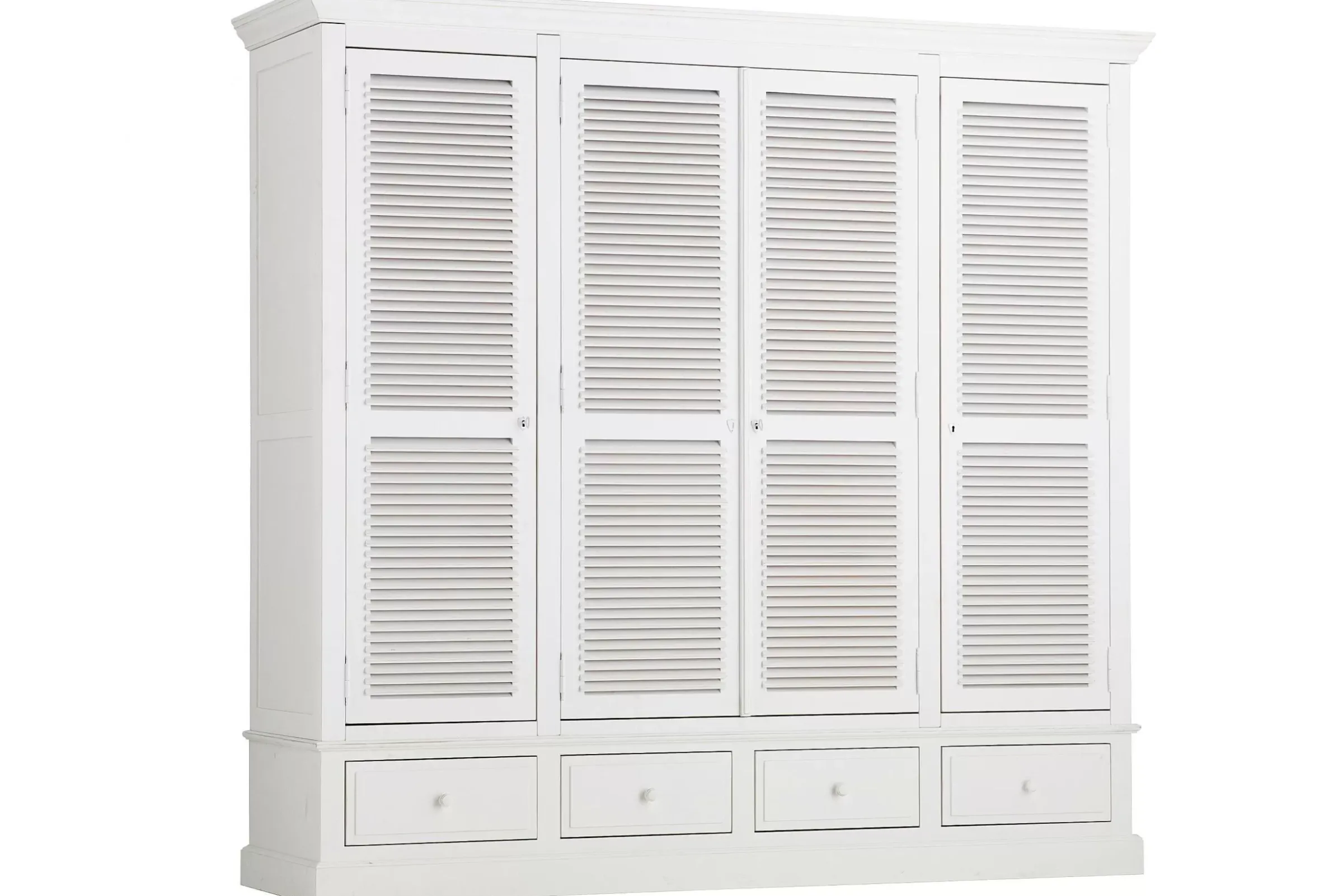 Placards^Flamant Marie, Armoire, Blanc, 4 Portes