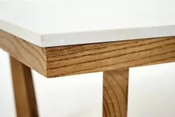 Table A Cafe^Flamant Marnix, Table Basse, Chene Et Pierre, 90X90