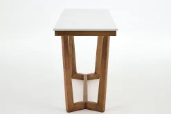 Table A Cafe^Flamant Marnix, Table Console, Chene Et Pierre