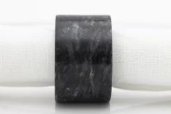Accessoires^Flamant Maureen, Rond De Serviette, Marbre, Noir